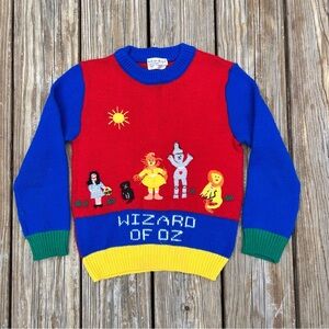 1988 Vintage Kids Wizard of Oz Sweater by Harlequin Designs